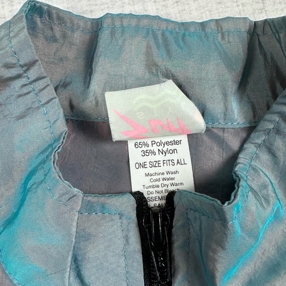 Vintage 90s Surf Style Jacket  Windbreaker Iridescent One Size - Picture 9 of 14